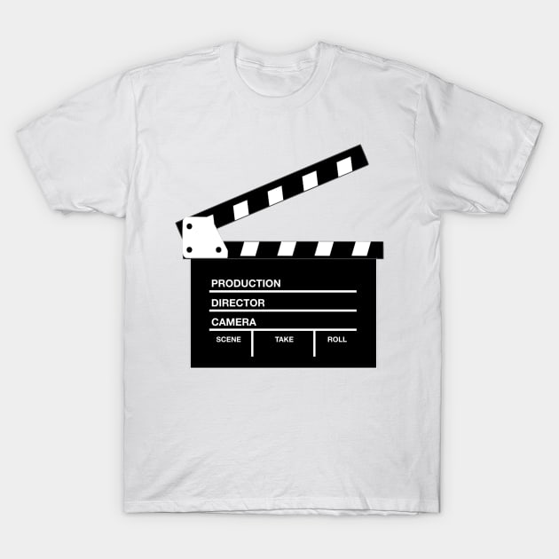 cinema clapperboard T-Shirt by dreamtravel